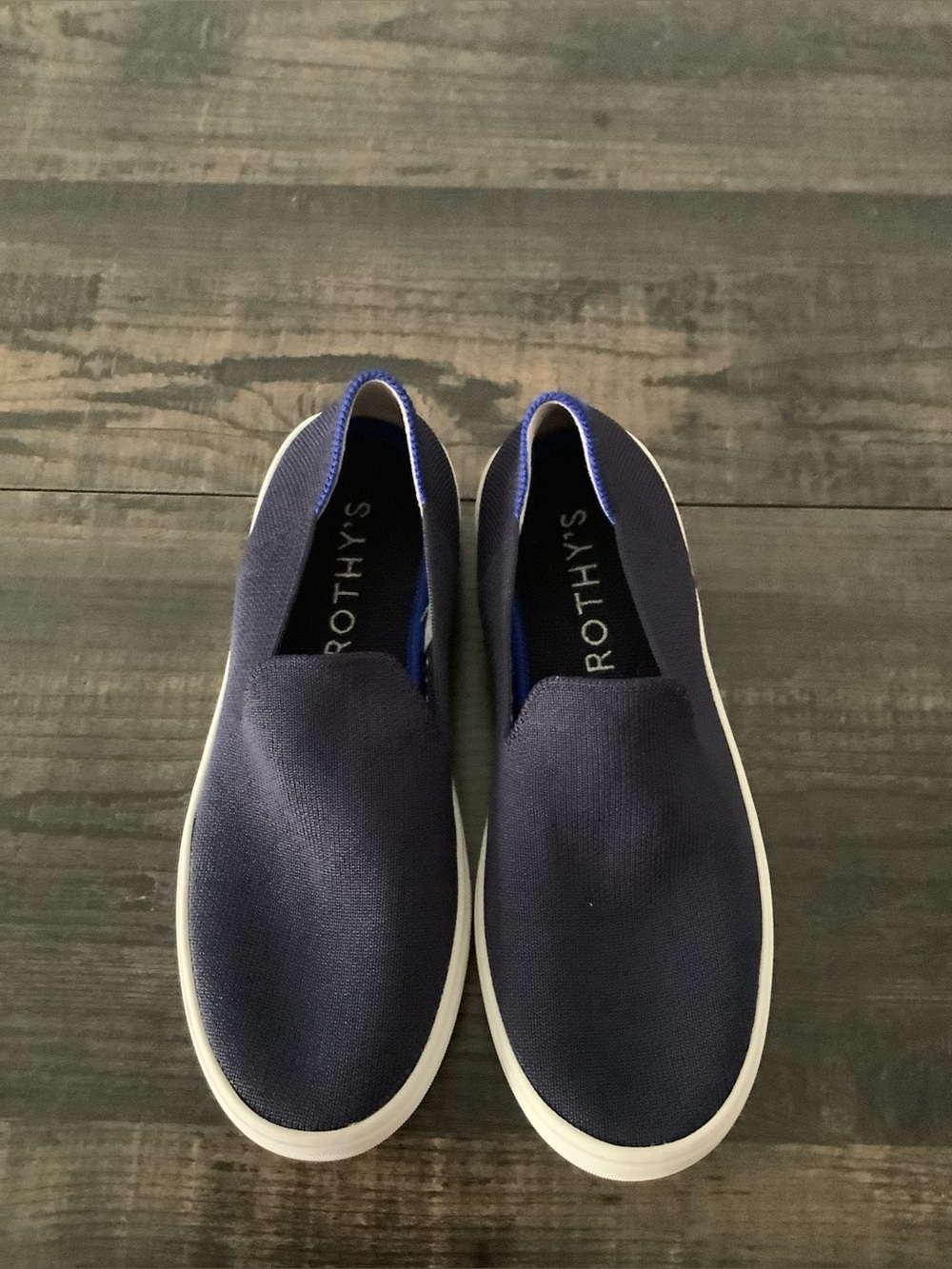 Rothy’s The Original Slip On Sneaker Navy Blue Women’s Size 5.5